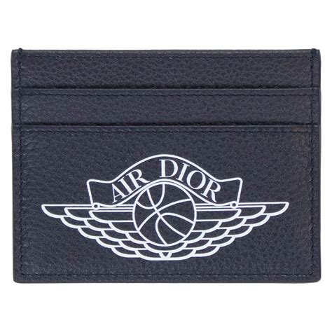 Dior x Jordan Wings Card Holder (4 Card Slot) Navy 